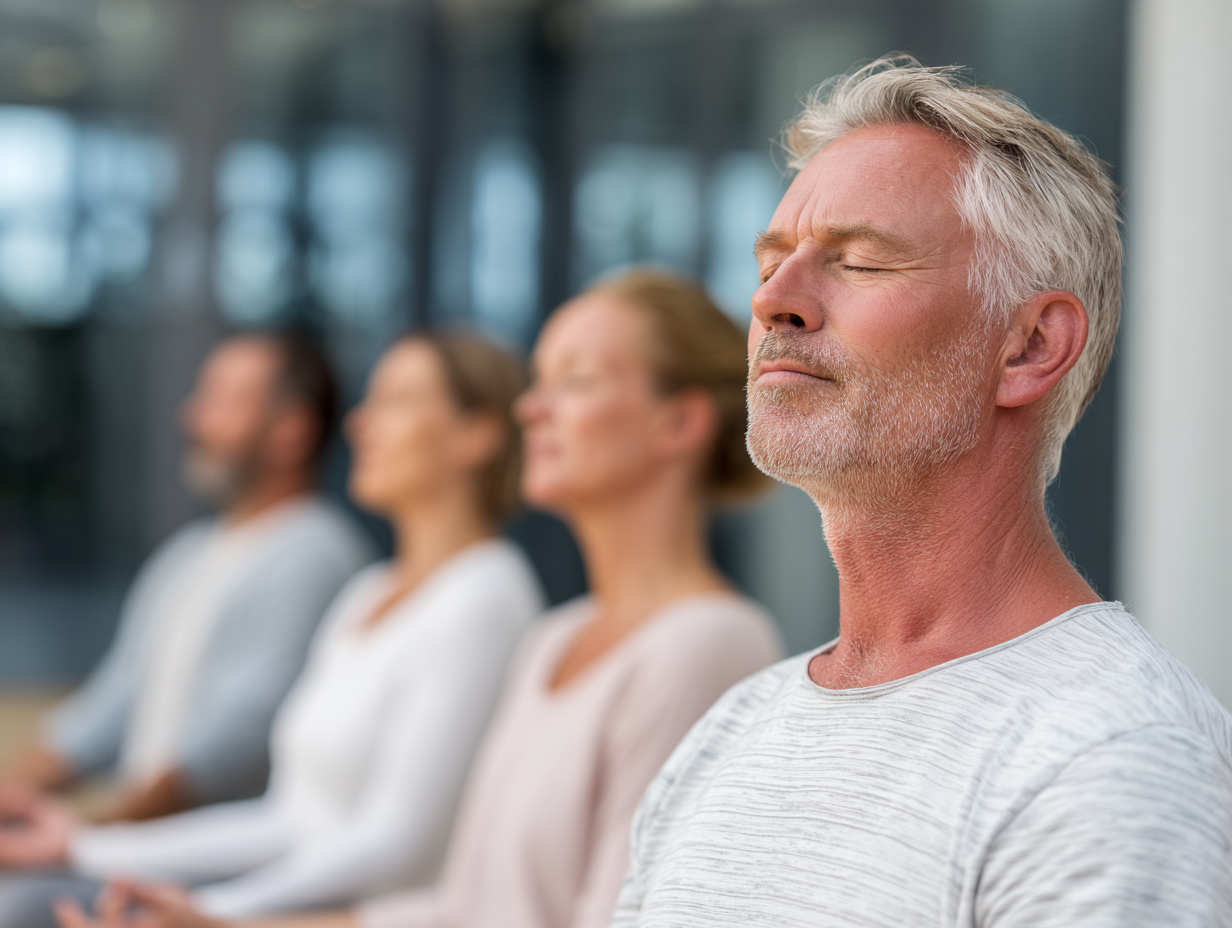 Žena praktizuje joga polohy v prírode